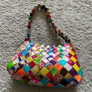 Handmade purse made of wrappers